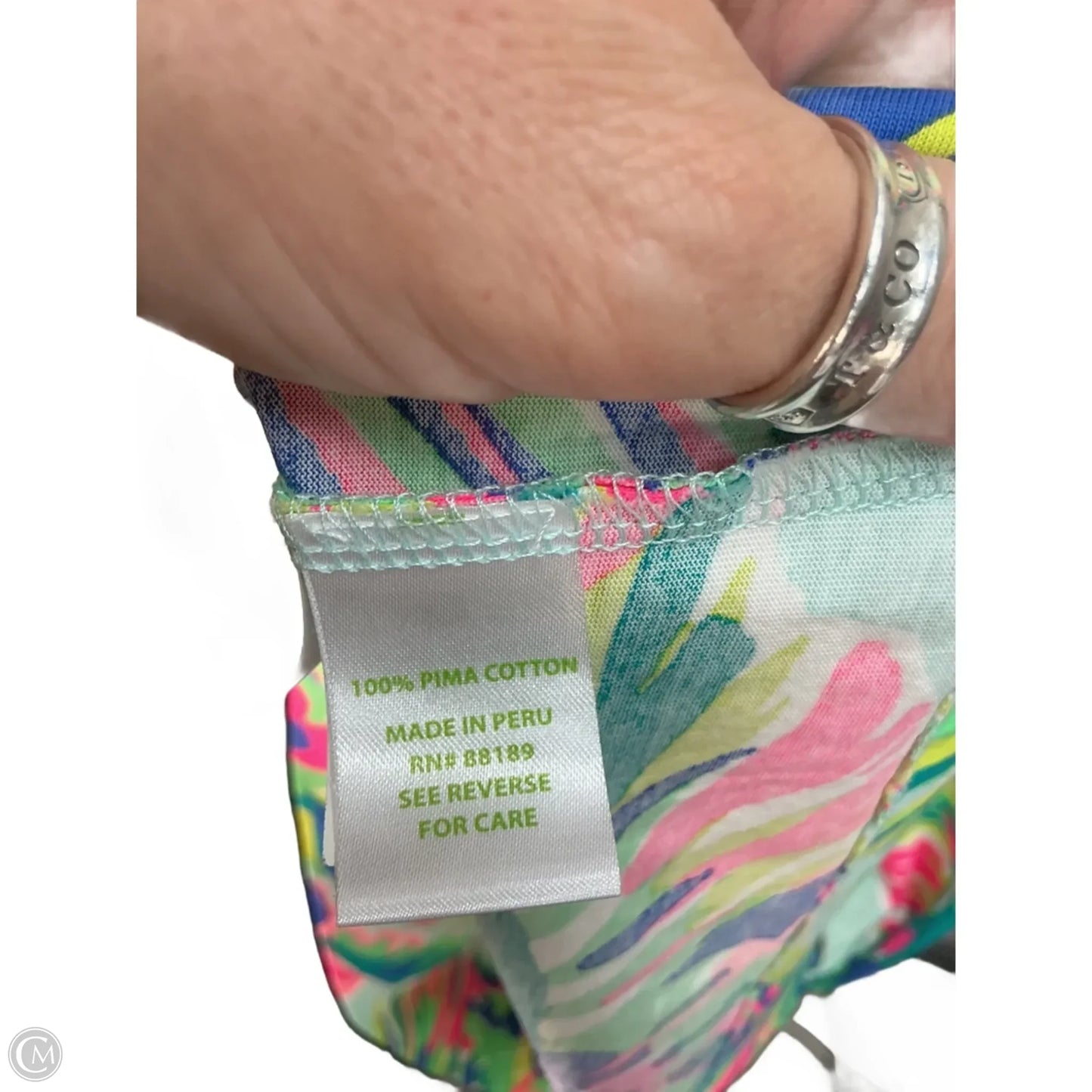 Dress Designer By Lilly Pulitzer In Tropical Print, Size: M