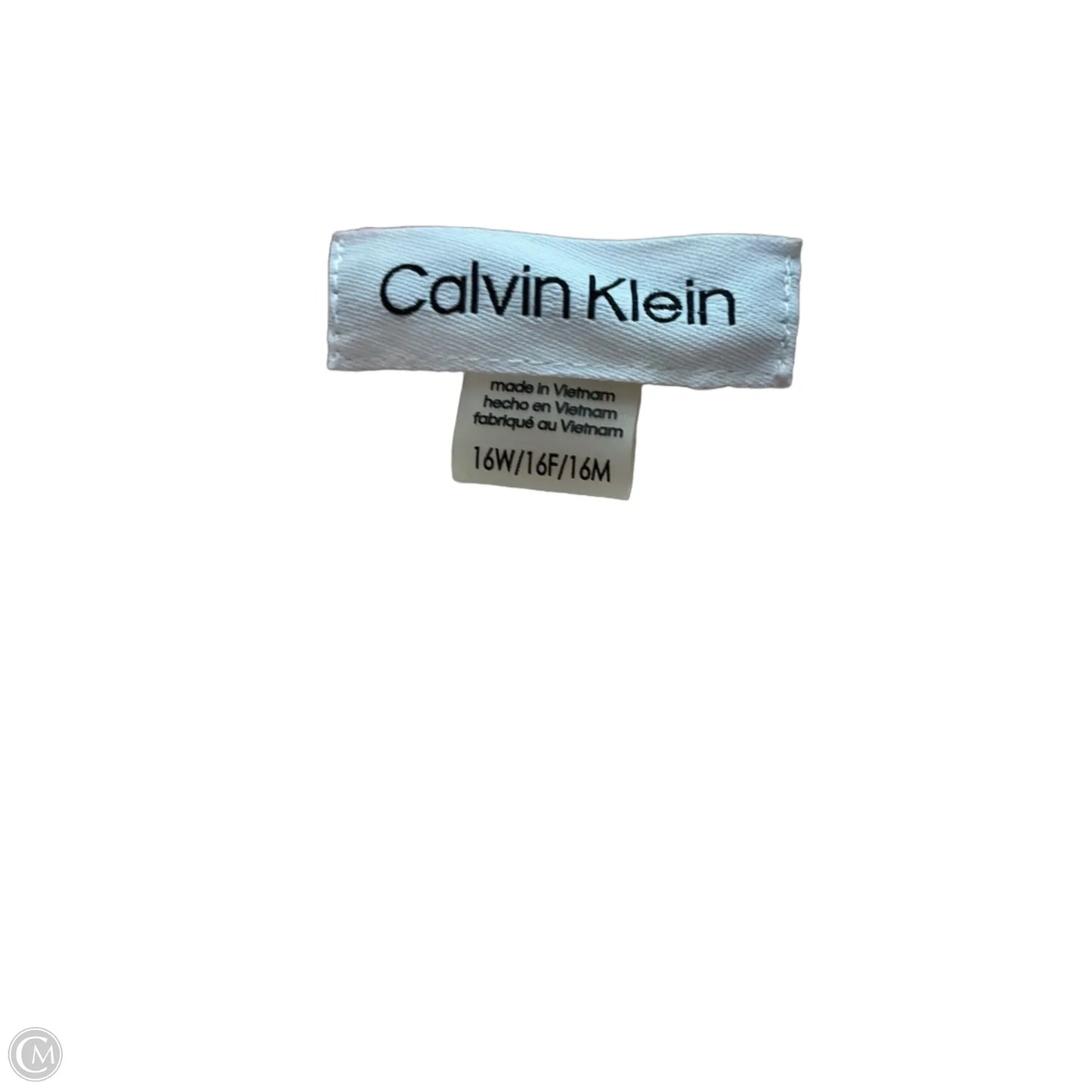 Dress Casual Maxi By Calvin Klein In Cream, Size: 16