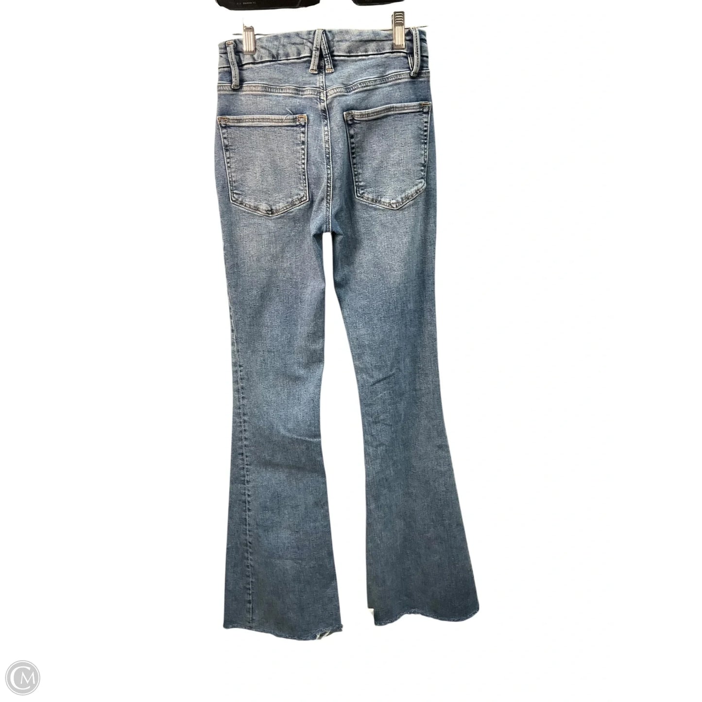 Jeans Flared By Good American In Blue, Size: 2