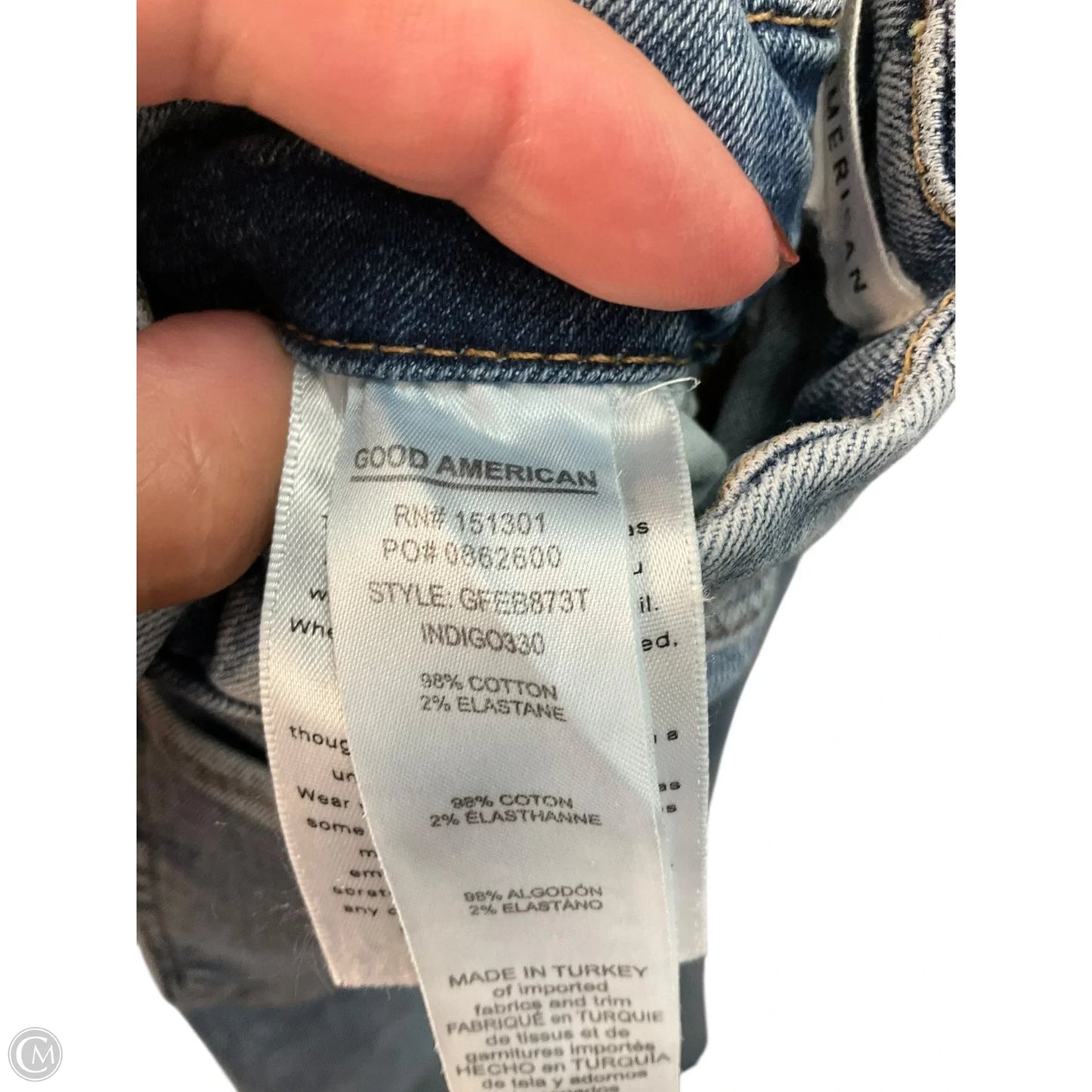 Jeans Flared By Good American In Blue, Size: 2