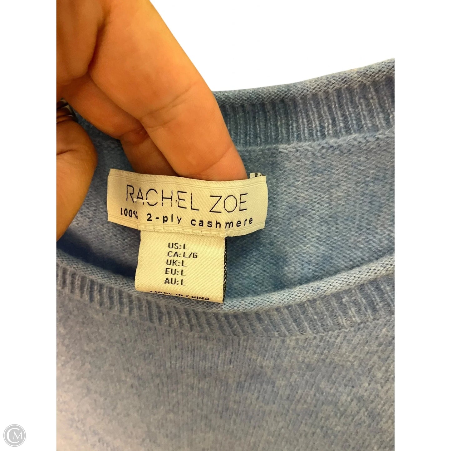 Sweater Cashmere By Rachel Zoe In Blue, Size: L