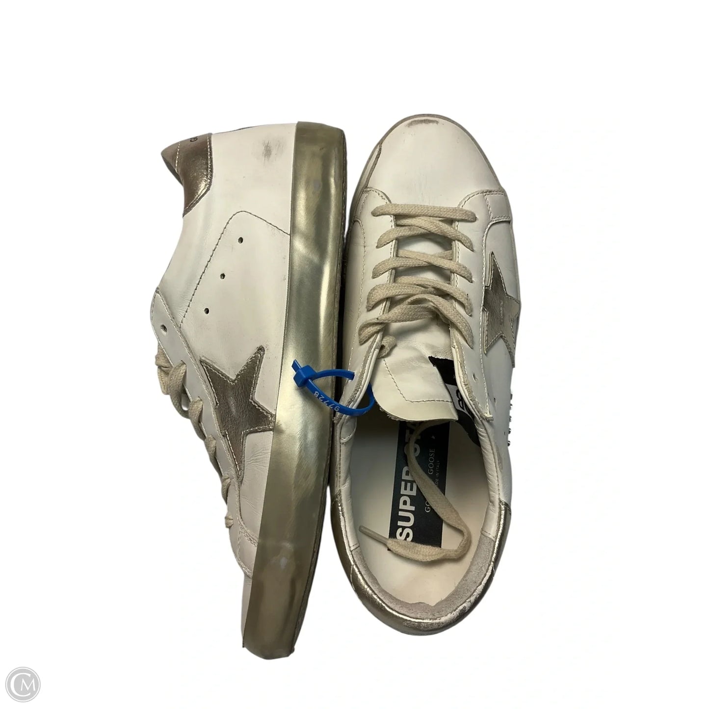 Shoes Luxury Designer By Golden Goose In White, Size: 10