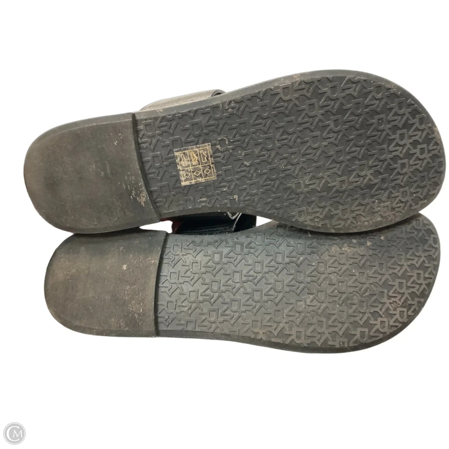 Sandals Flats By Dkny In Black, Size: 6