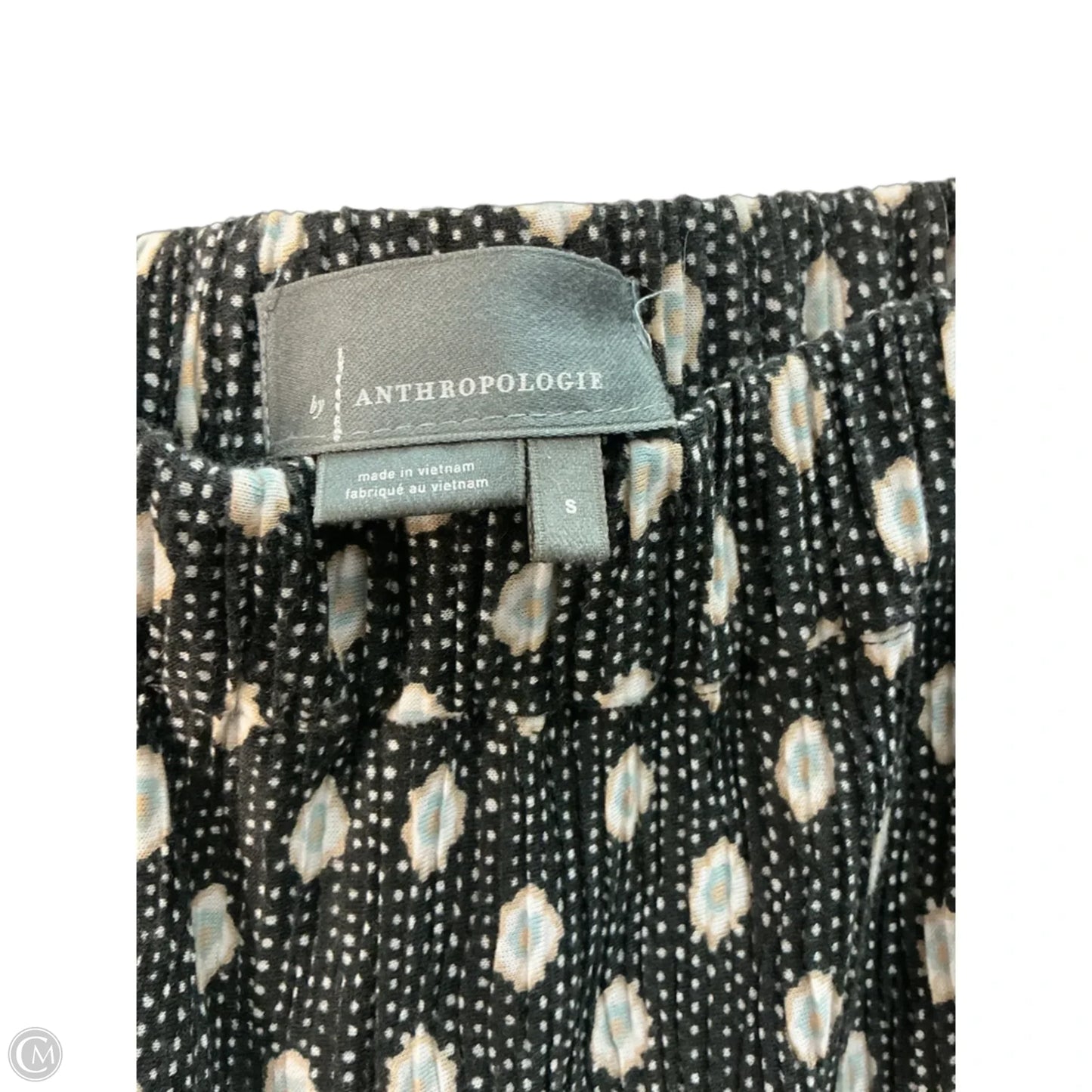 Pants Cropped By Anthropologie In Black & Cream, Size: 4