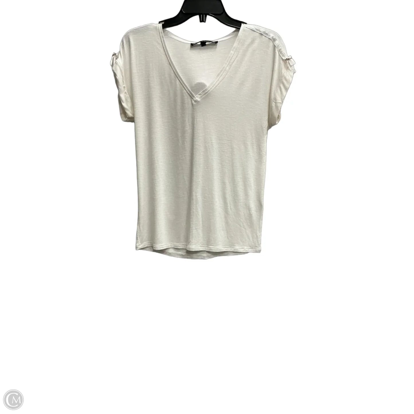 Top Short Sleeve By White House Black Market In White, Size: Xs