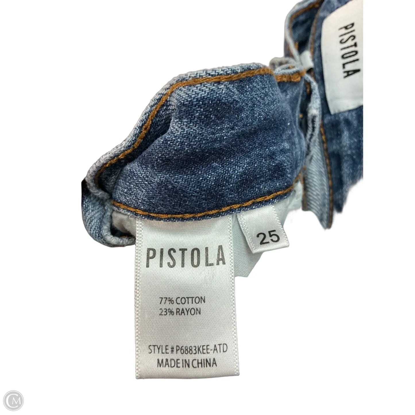 Jeans Straight By Pistola In Blue, Size: 4