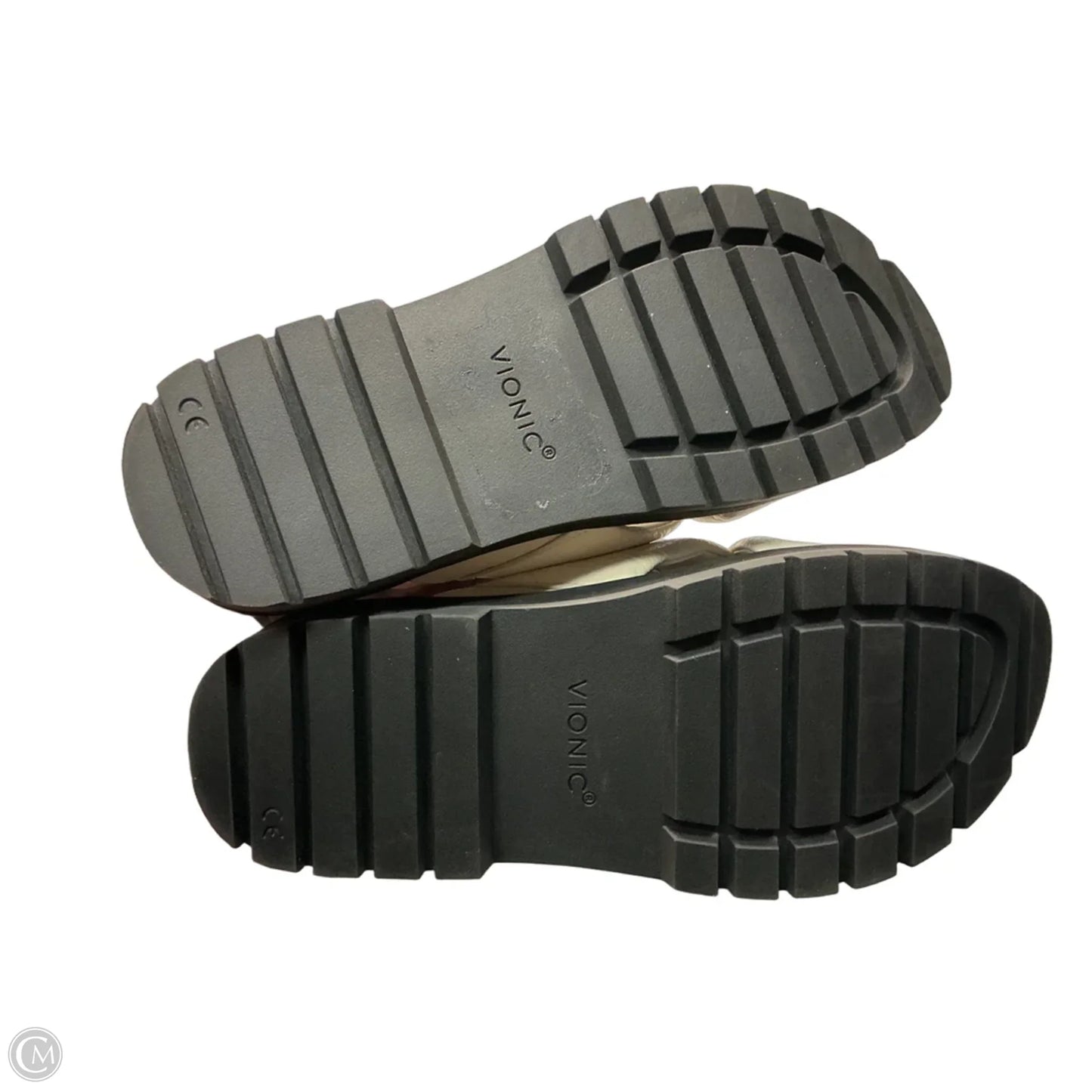 Sandals Heels Platform By Vionic In Black & White, Size: 6.5