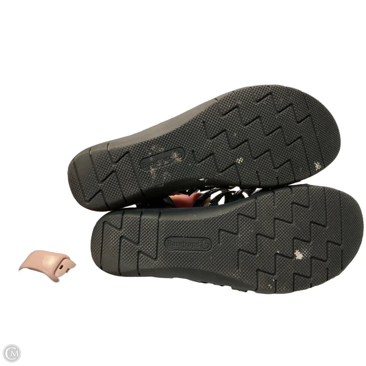 Sandals Flats By Bare Traps In Black & Tan, Size: 9
