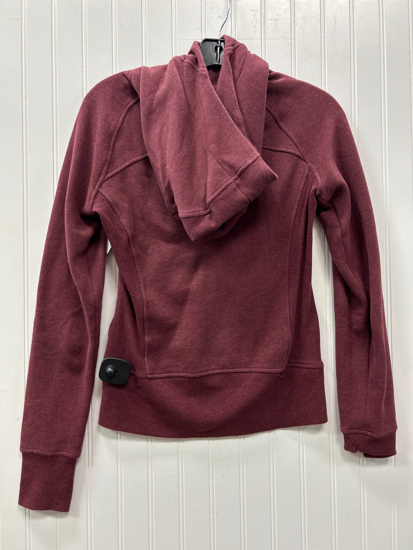 Athletic Jacket By Lululemon In Maroon, Size:2