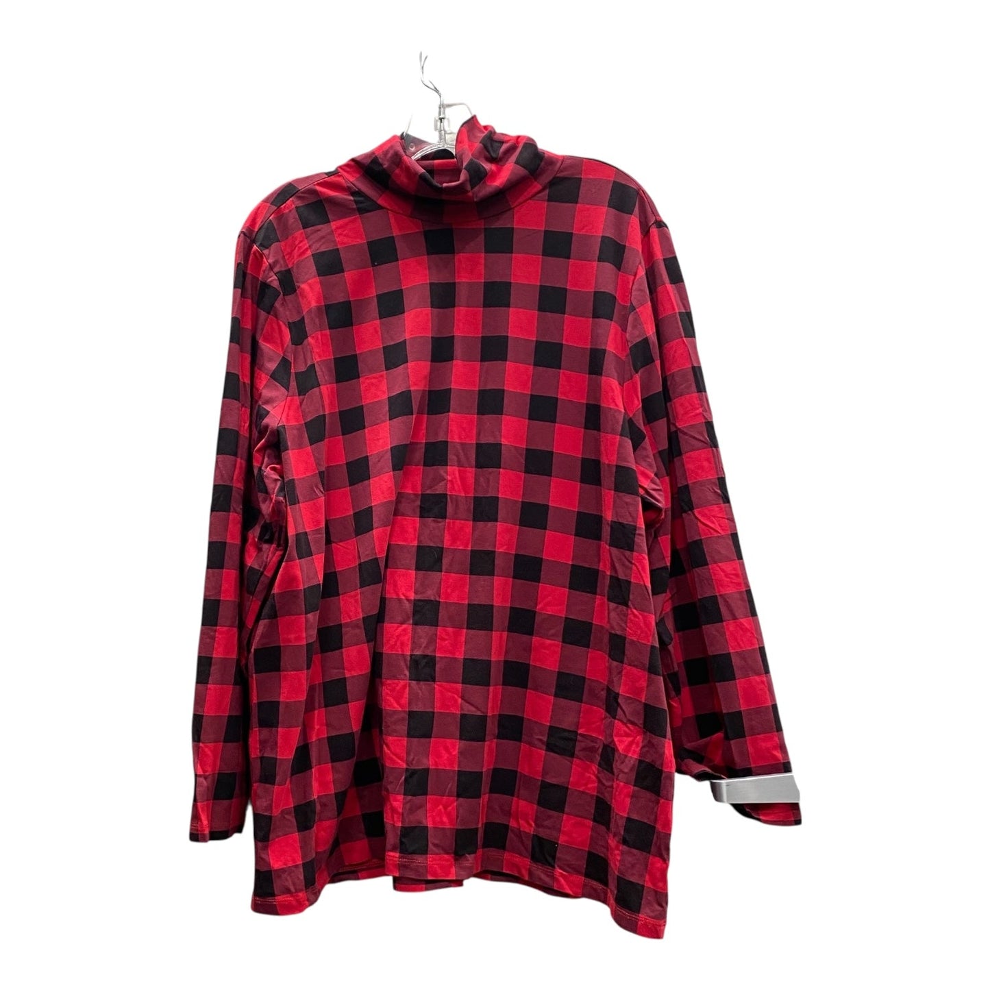 Top Ls By Cj Banks In Red, Size:2X