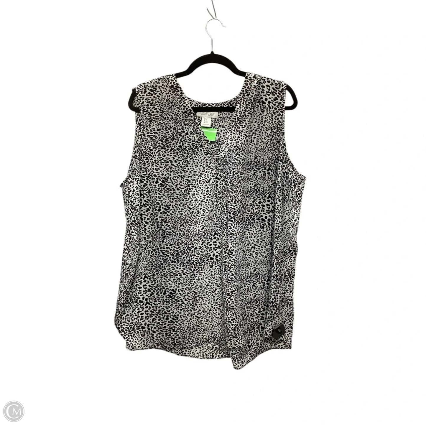 Top Sleeveless By Rachel Zoe In Animal Print, Size: 2x