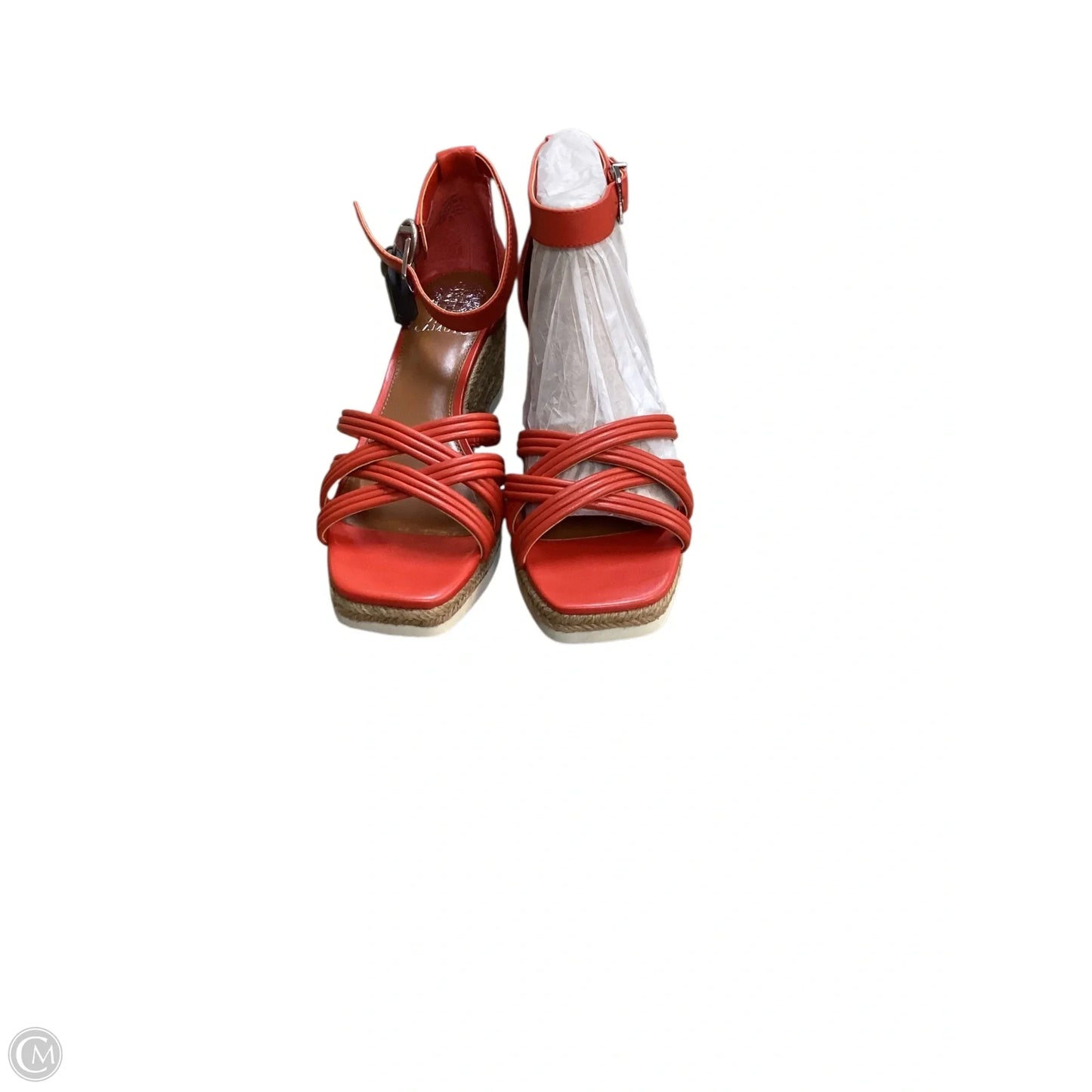 Sandals Heels Wedge By Vince Camuto In Red, Size: 8.5
