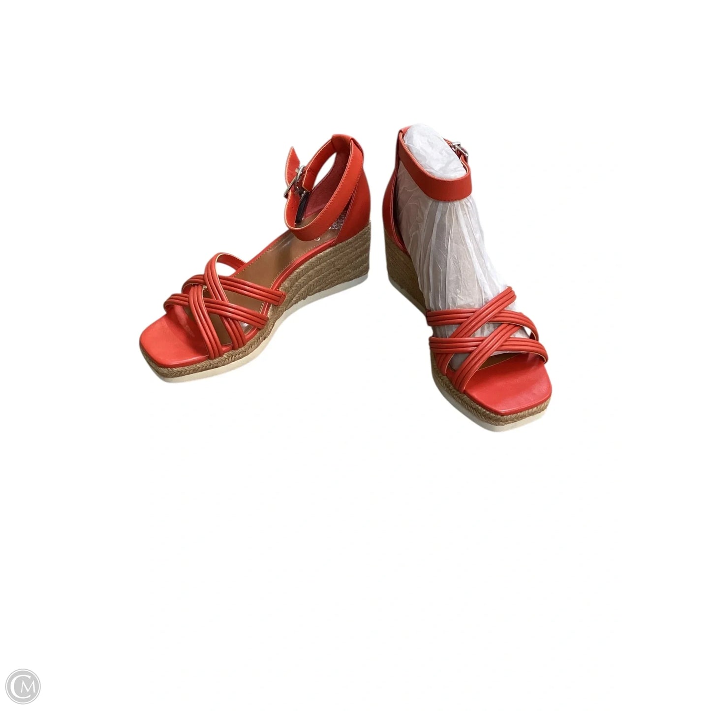 Sandals Heels Wedge By Vince Camuto In Red, Size: 8.5