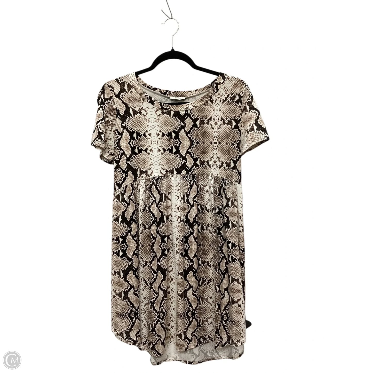 Dress Casual Short By Jodifl In Snakeskin Print, Size: S