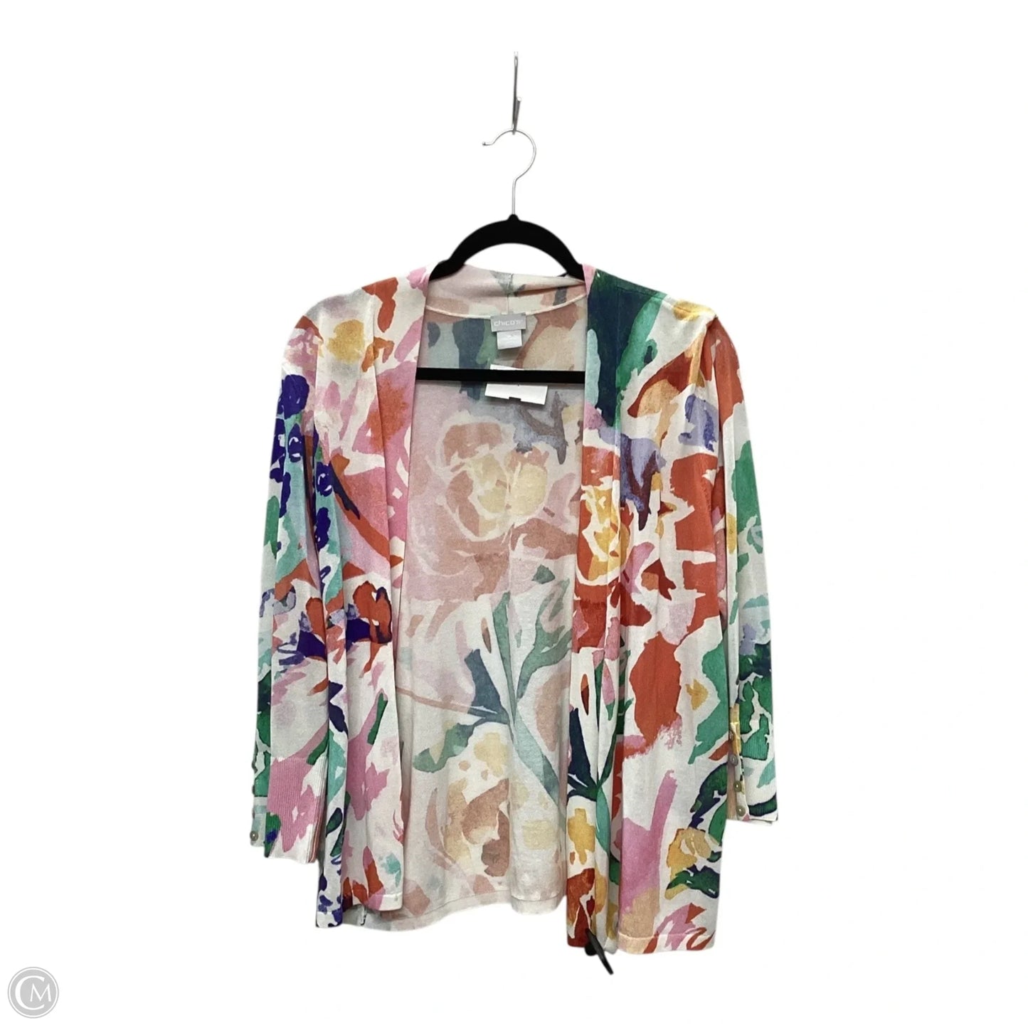 Cardigan By Chicos In Multi-colored, Size: Xl
