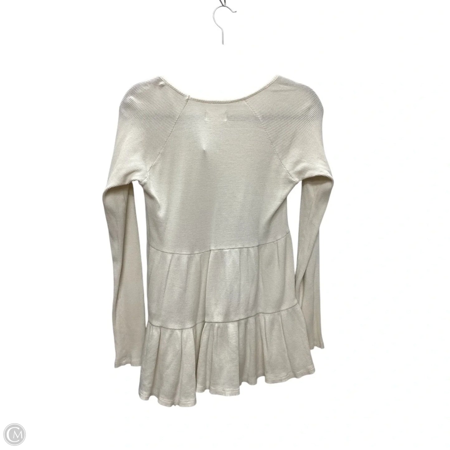 Top Long Sleeve By Maeve In Cream, Size: S