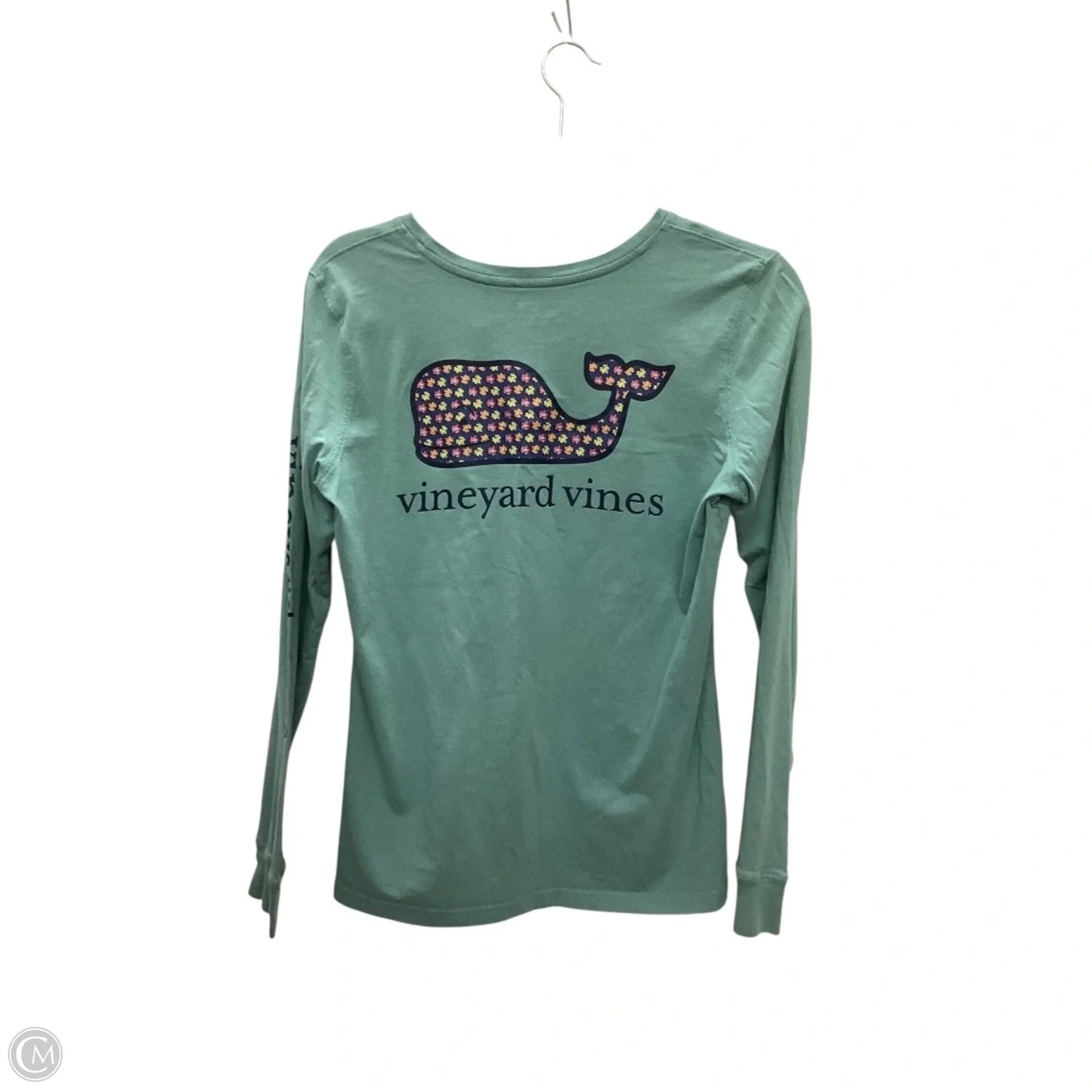 Top Long Sleeve Basic By Vineyard Vines In Green, Size: S