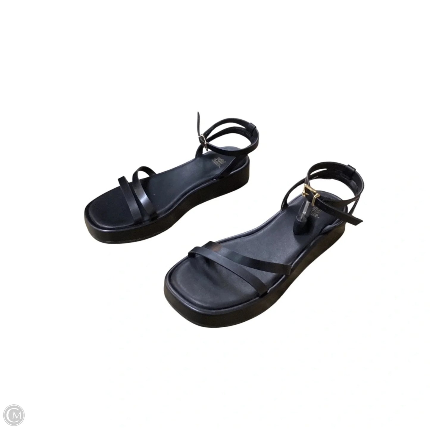 Sandals Heels Platform By Wild Fable In Black, Size: 6