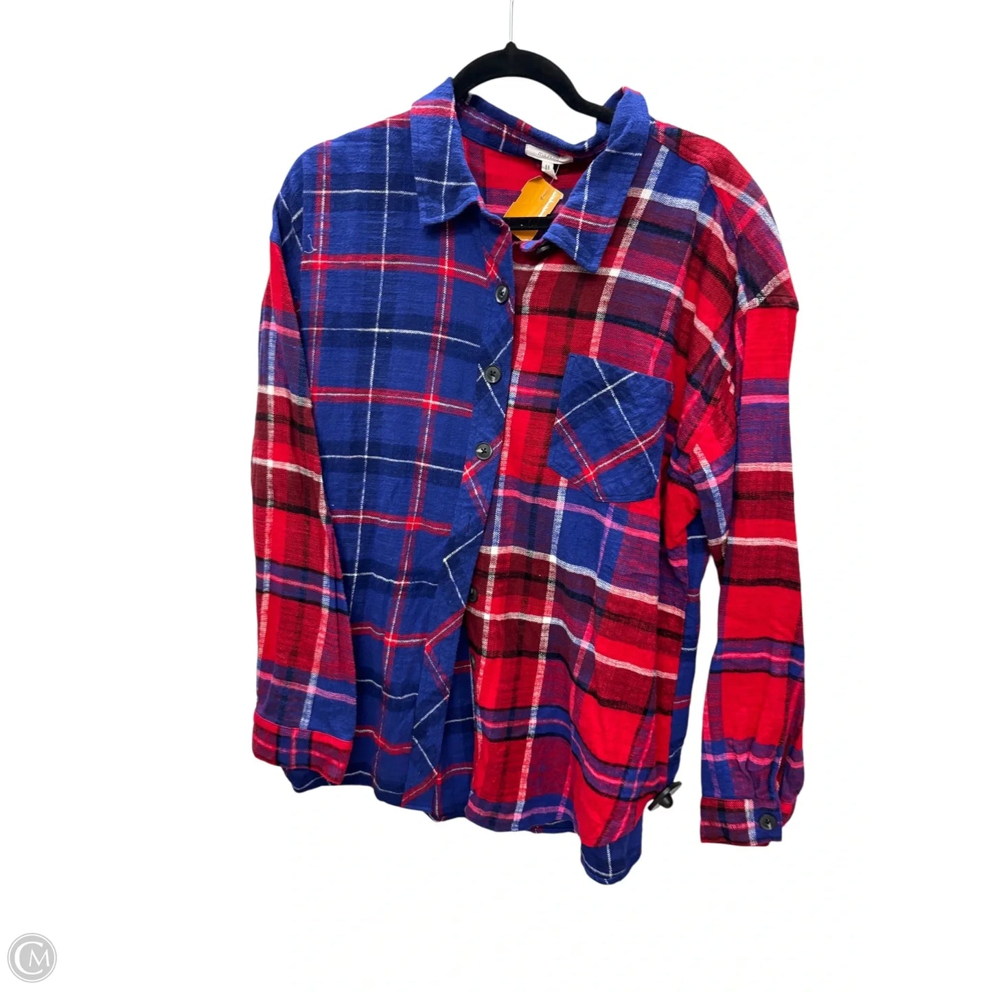 Top Long Sleeve By Maurices In Blue, Size: Xxl