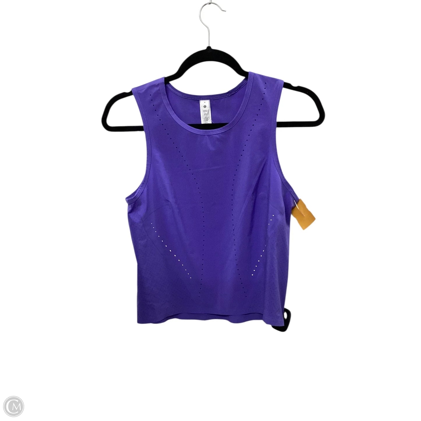 Athletic Tank Top By Lululemon In Purple, Size: 4