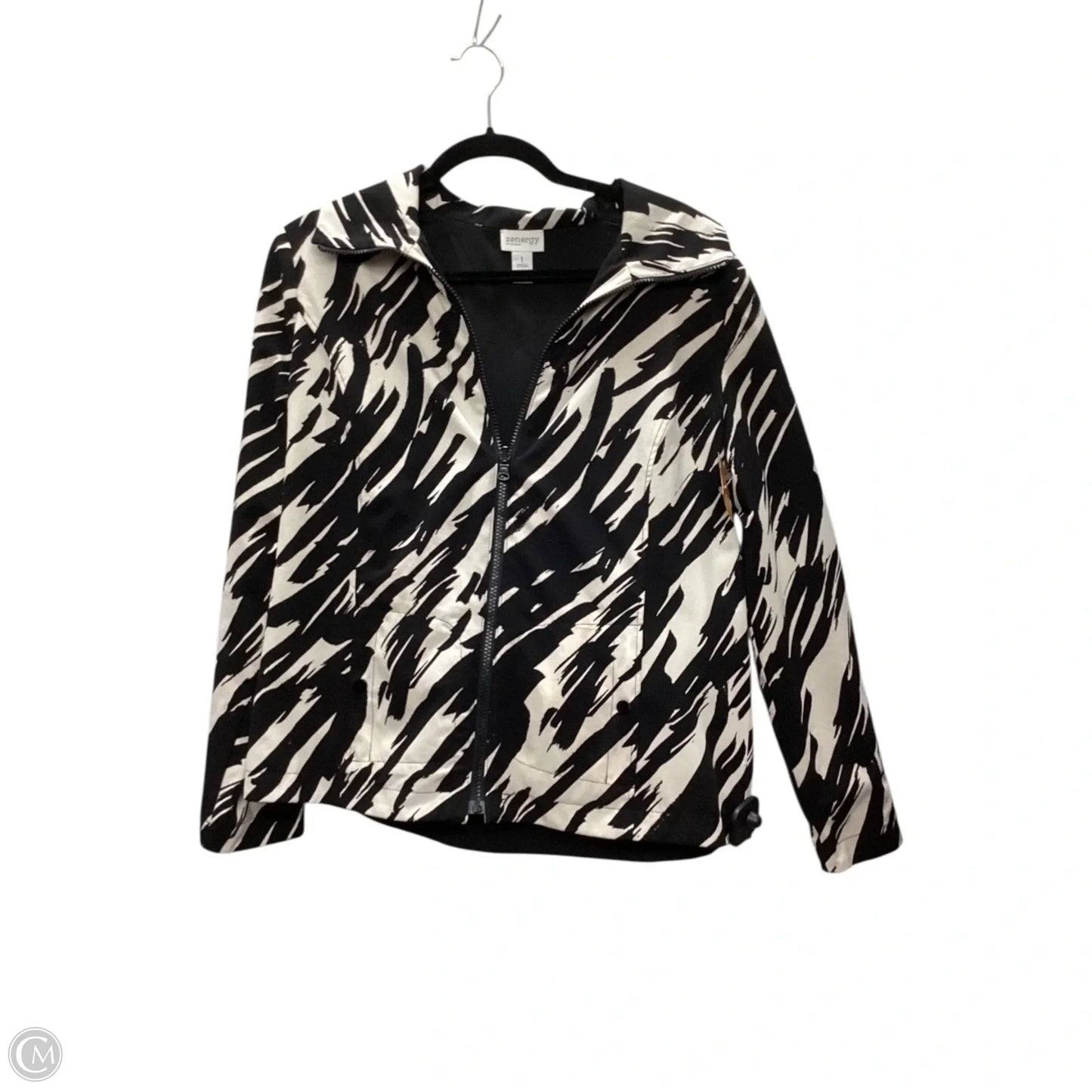 Jacket Other By Zenergy By Chicos In Zebra Print, Size: M