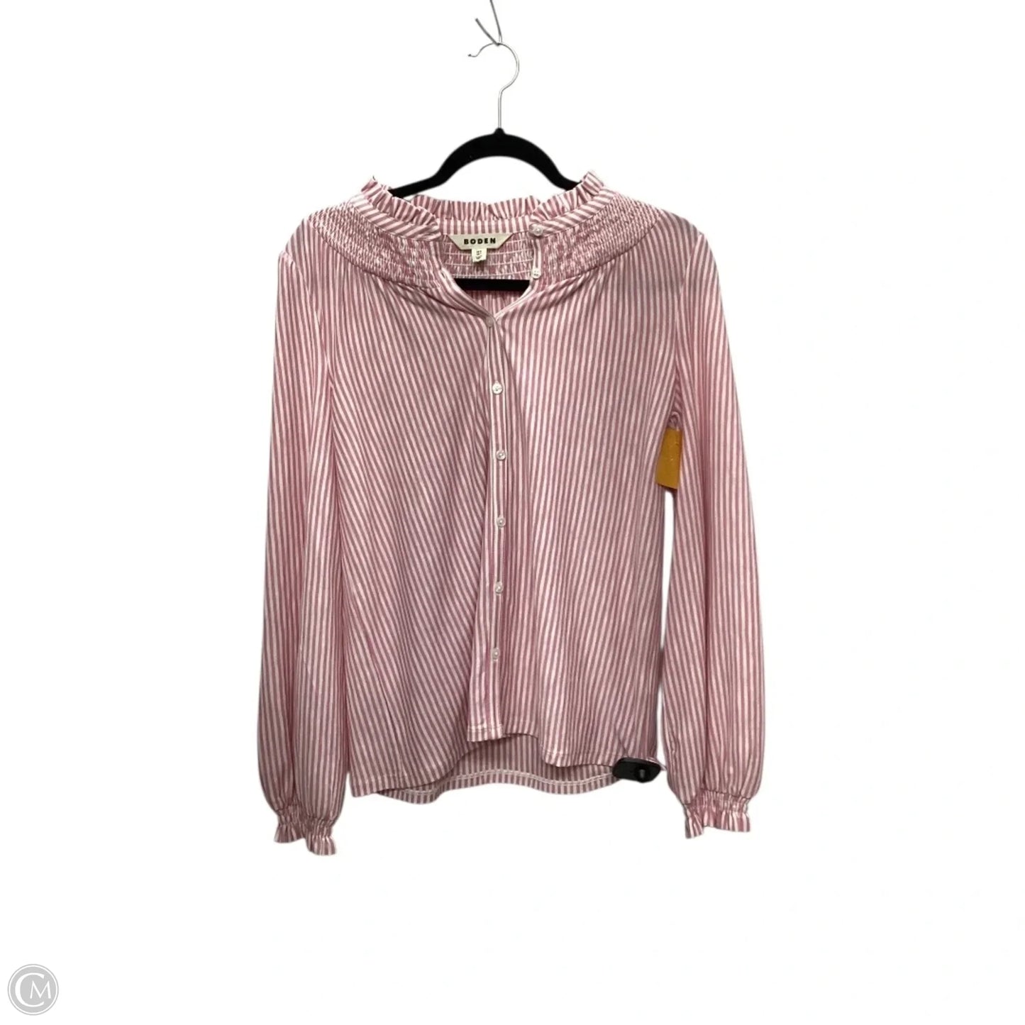 Top Long Sleeve By Boden In Pink, Size: 4