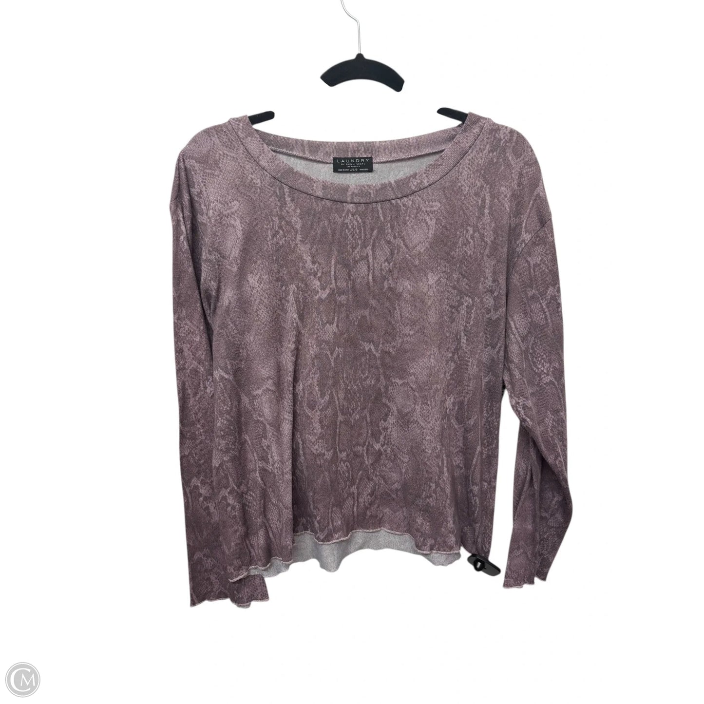 Top Long Sleeve Basic By Laundry In Purple, Size: L