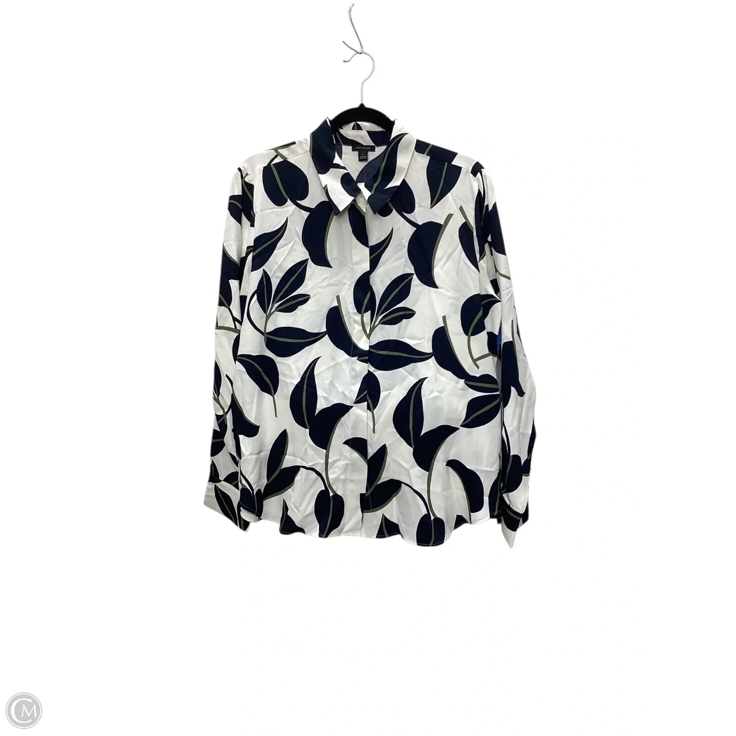 Top Long Sleeve By Ann Taylor In Multi-colored, Size: L