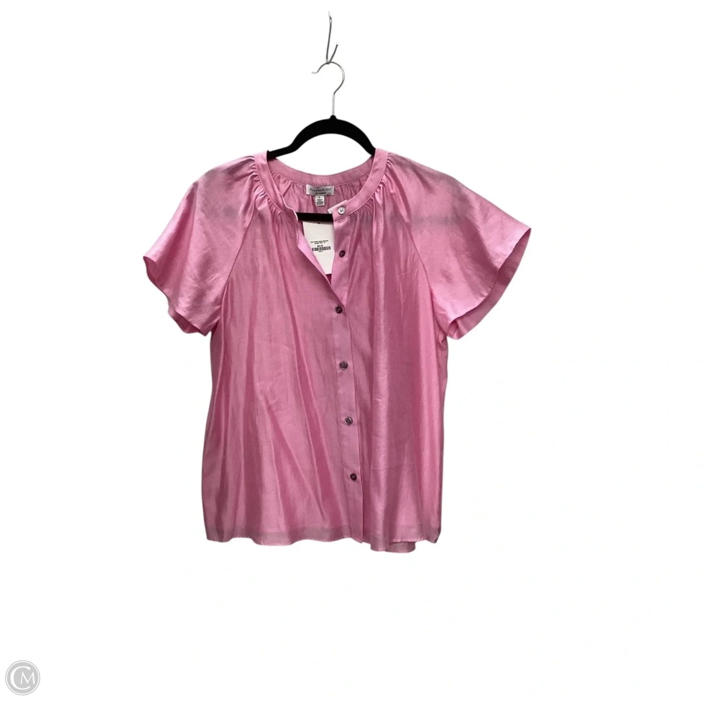 Top Short Sleeve By Current Air In Pink, Size: S
