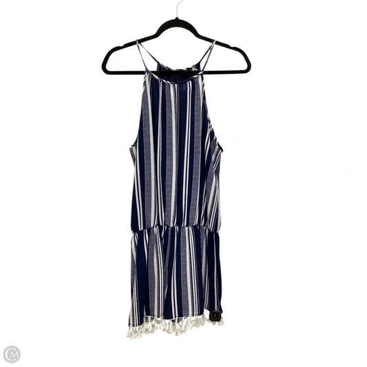 Romper By Ing In Blue & White, Size: L