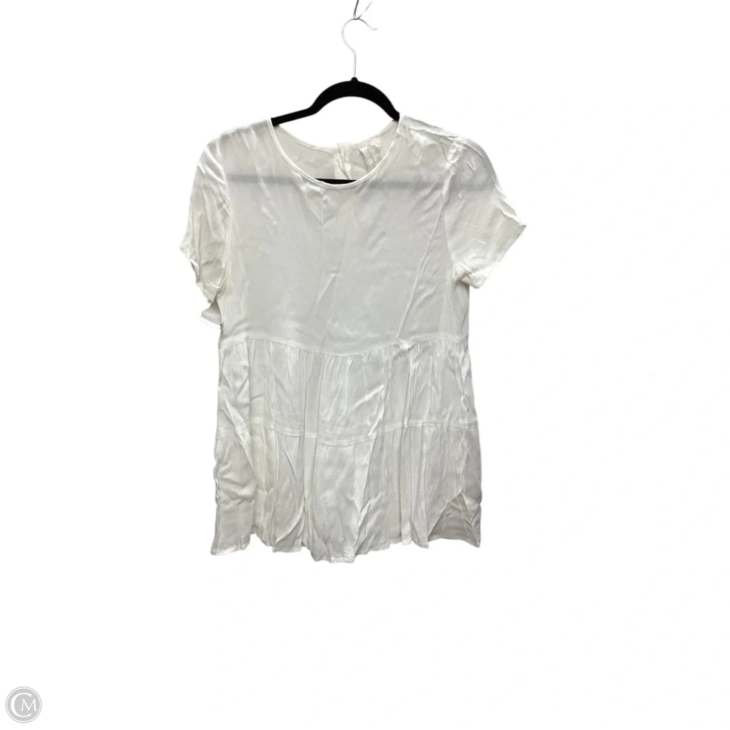 Top Short Sleeve By Cmc In White, Size: S
