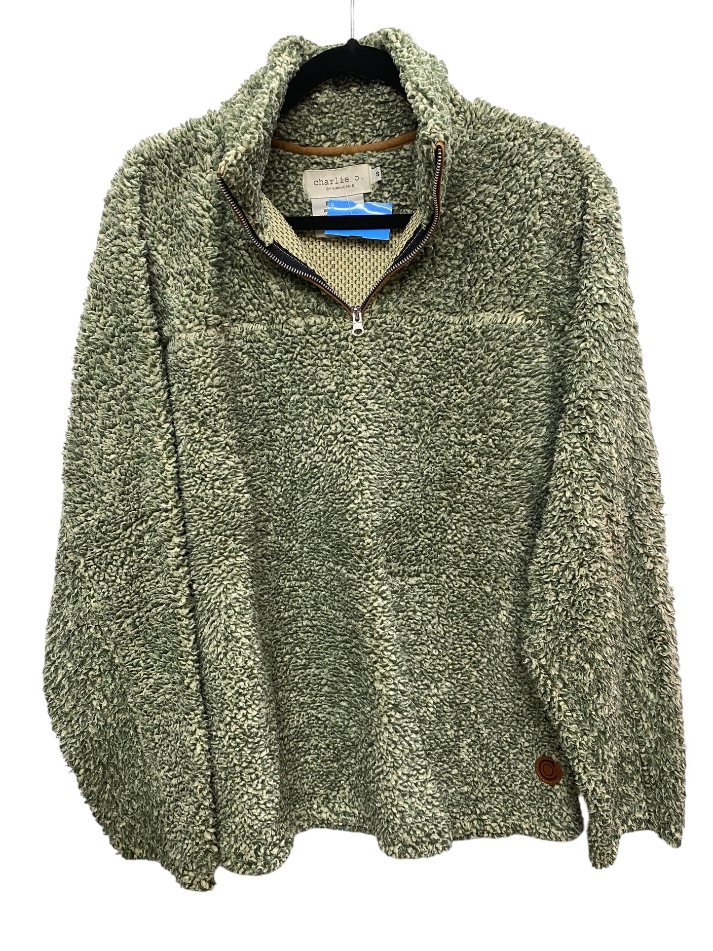 Jacket Faux Fur & Sherpa By Clothes Mentor In Green, Size: S