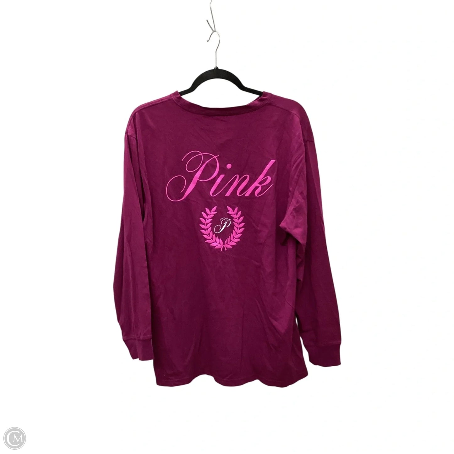 Top Long Sleeve By Pink In Purple, Size: L