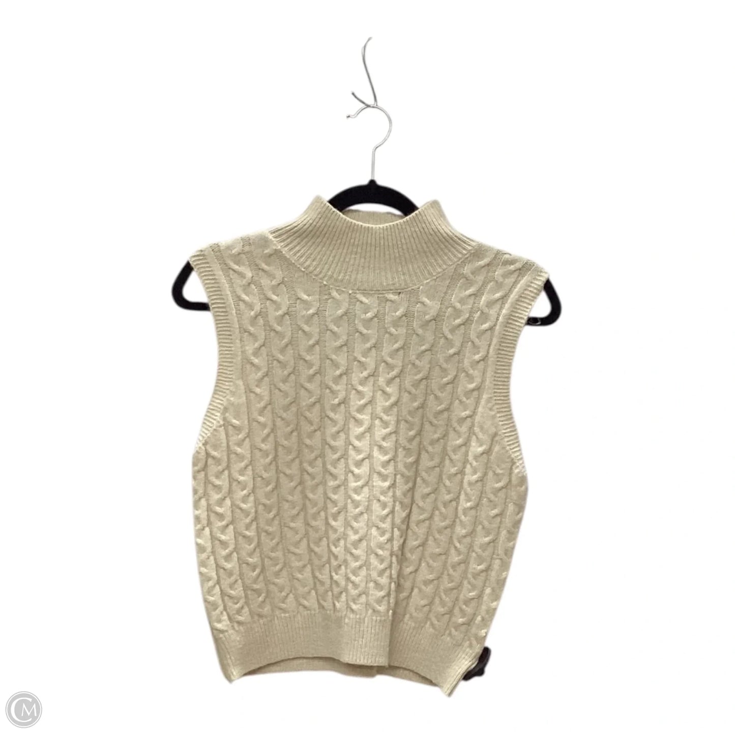 Vest Sweater By Entro In Cream, Size: S