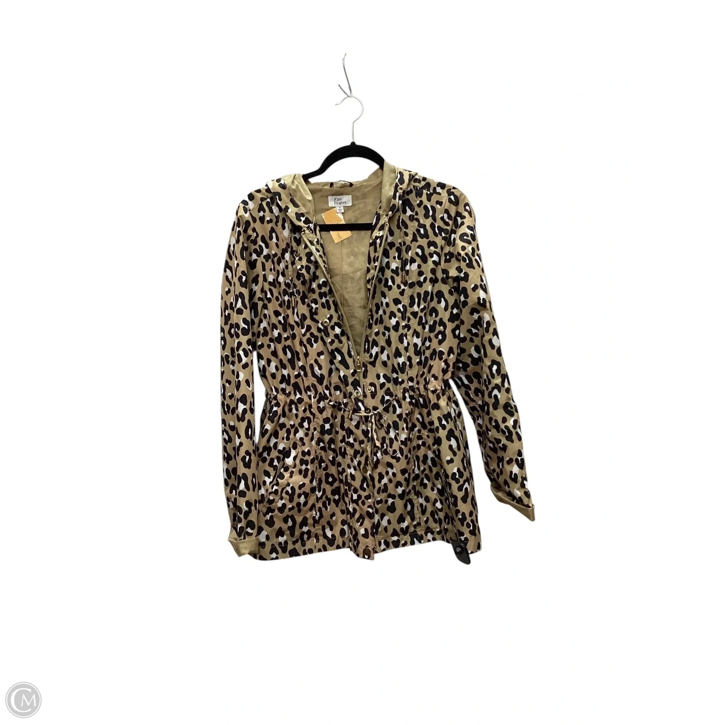 Jacket Windbreaker By Kim Rogers In Animal Print, Size: S