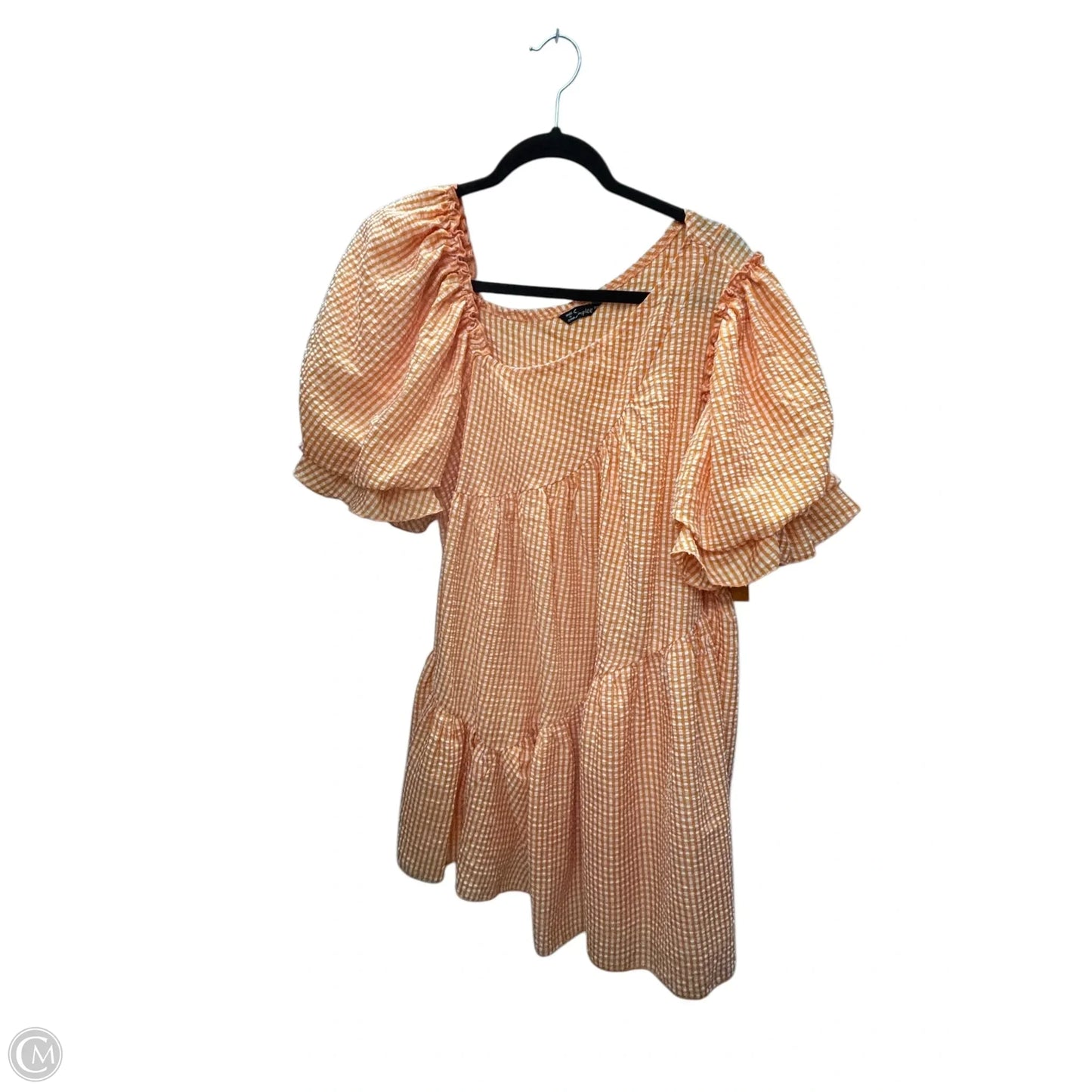 Dress Casual Short By Simplee In Orange, Size: M