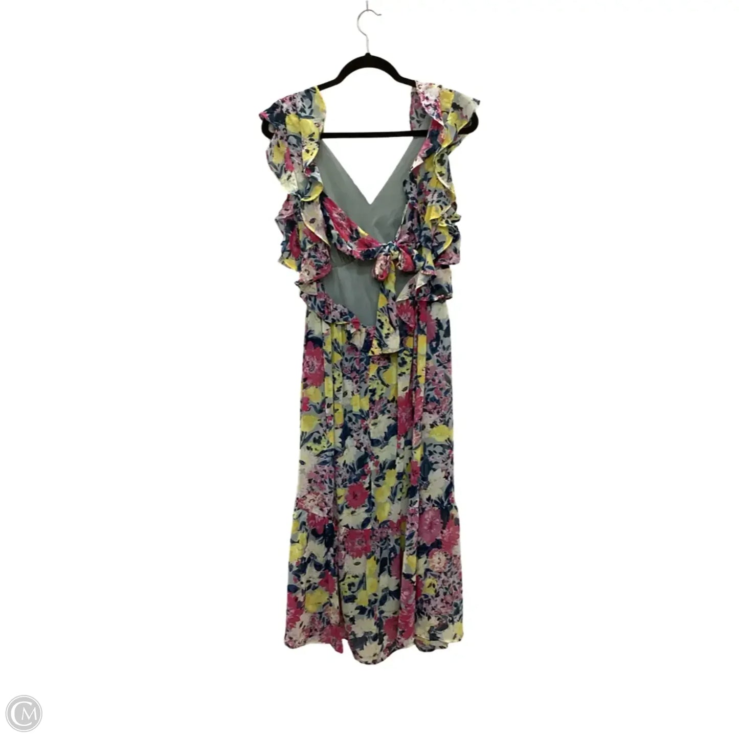 Dress Casual Maxi By Lc Lauren Conrad In Floral Print, Size: L
