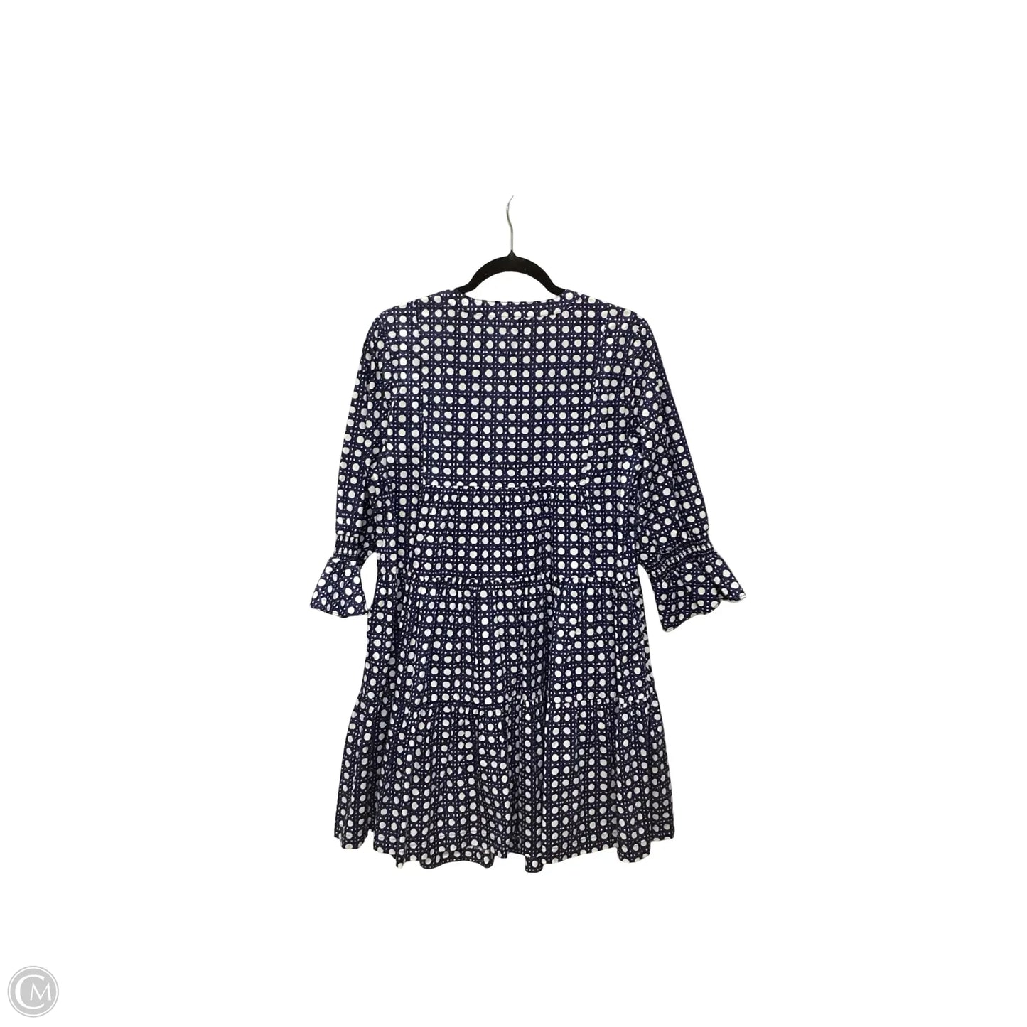 Dress Casual Short By Crown And Ivy In Blue & White, Size: L