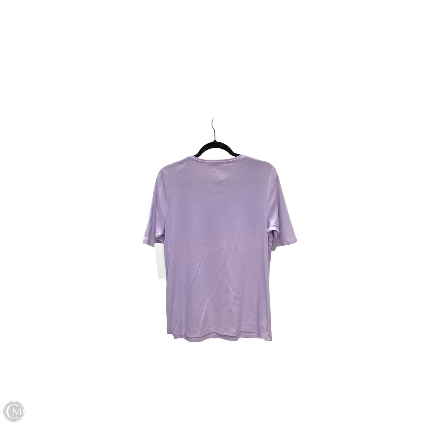 Top Short Sleeve Basic By Chicos In Purple, Size: 2