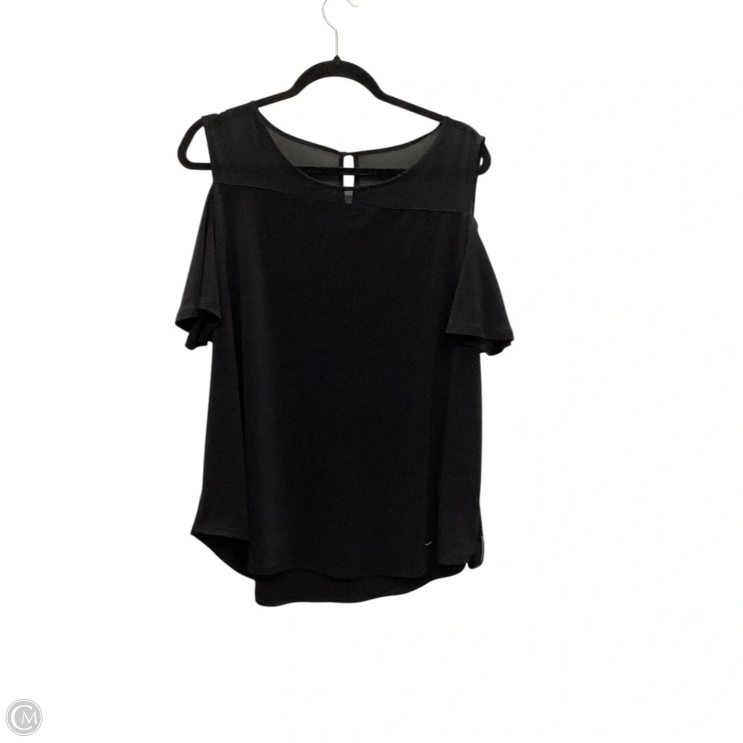 Top Short Sleeve By Ellen Tracy In Black, Size: Xl