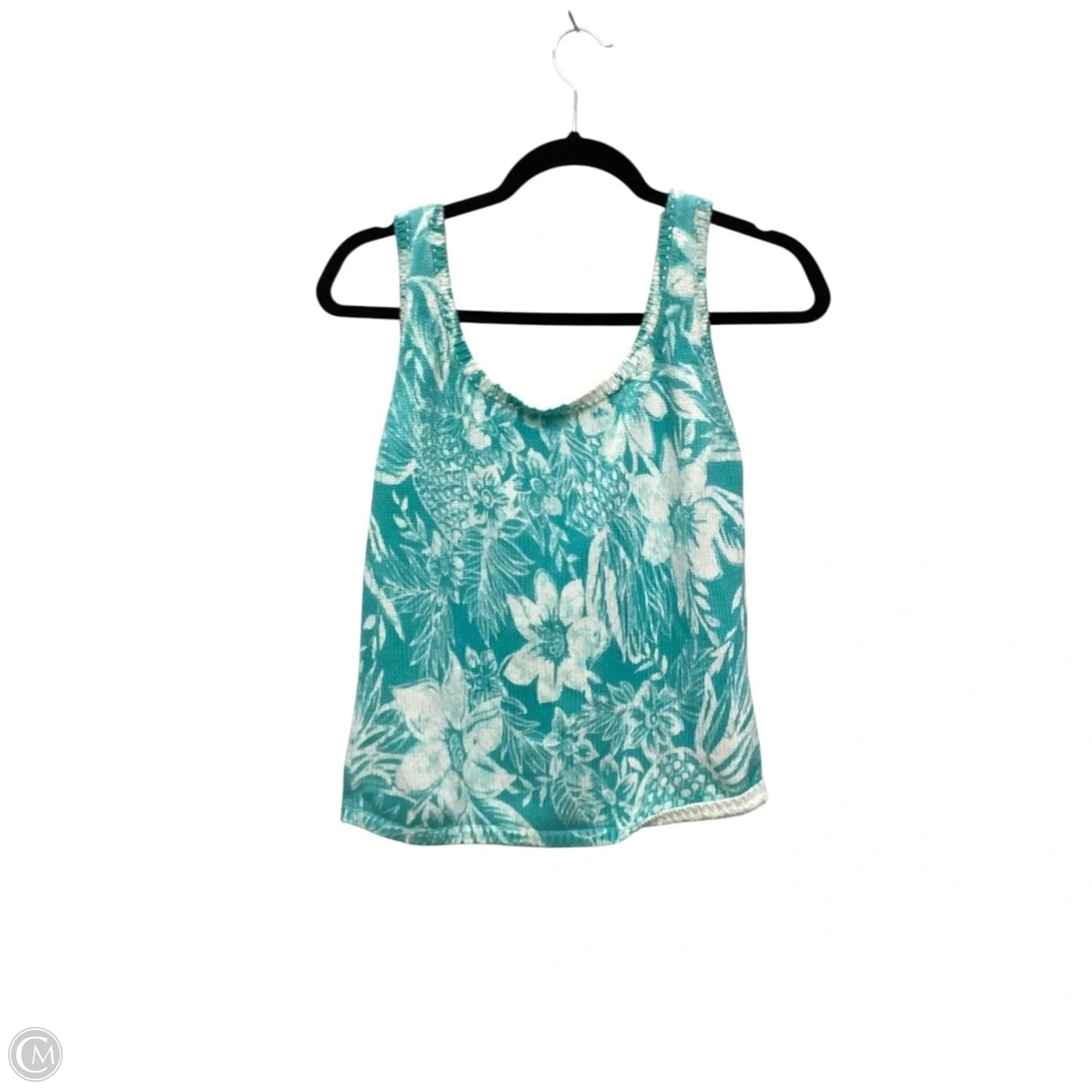 Top Sleeveless By Dana Buchman In Blue, Size: M
