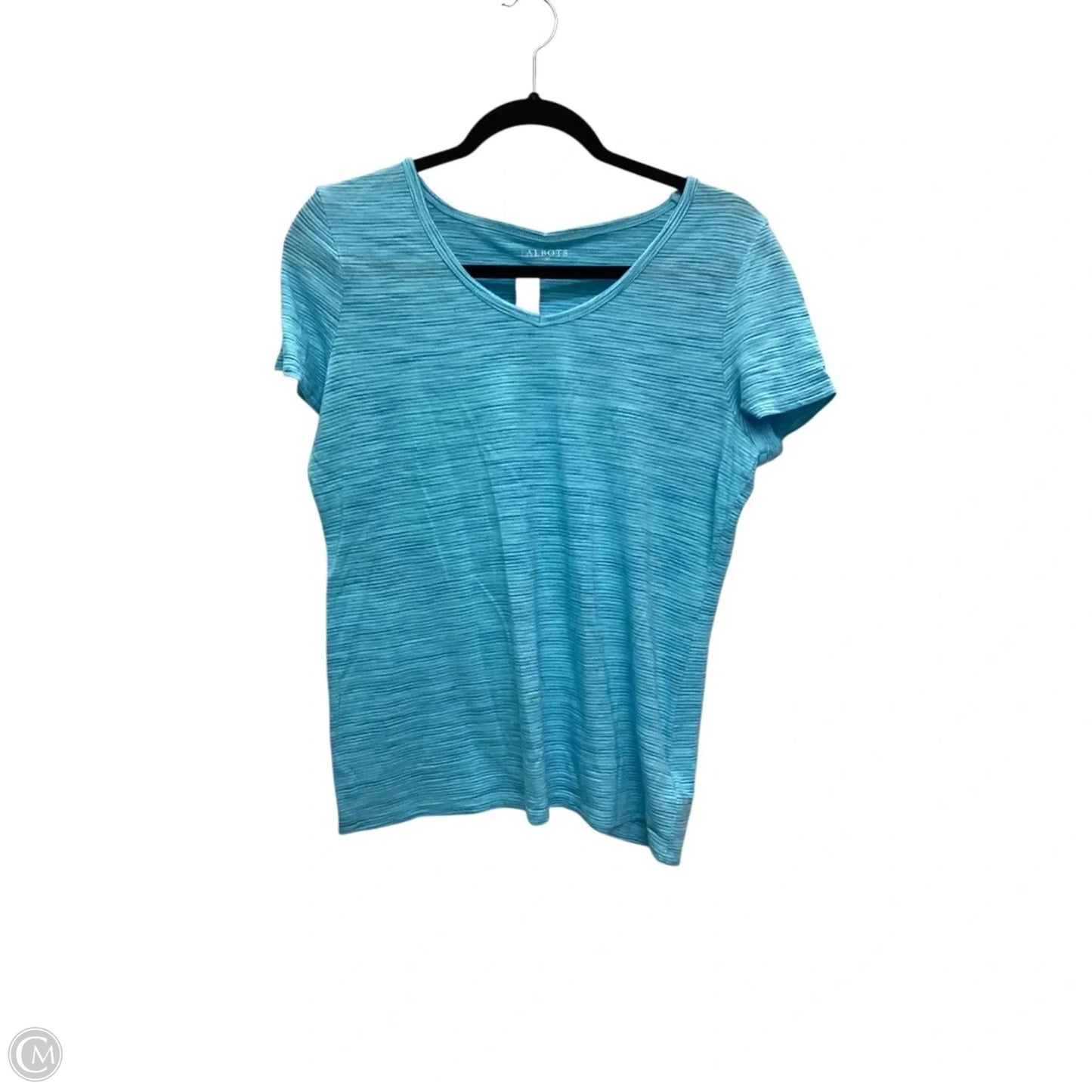 Top Short Sleeve By Talbots In Blue, Size: Mp