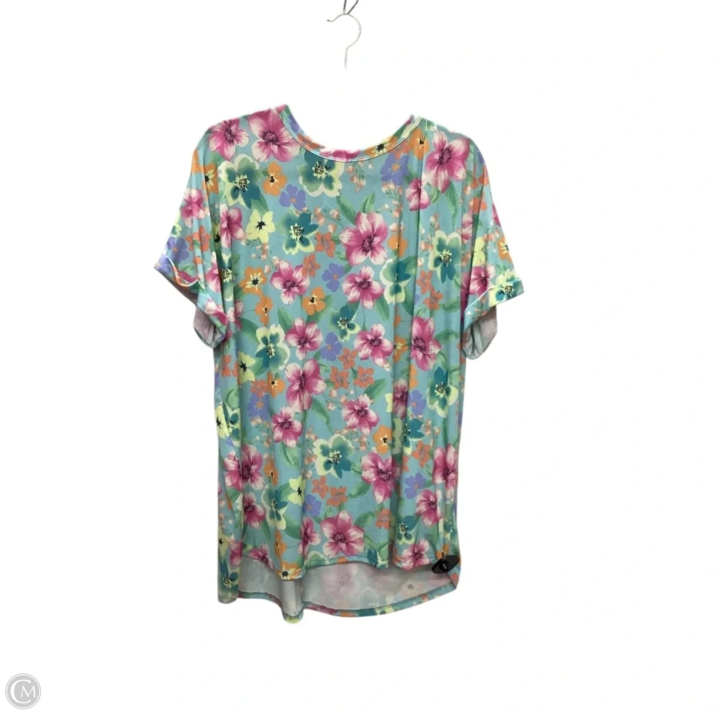 Top Short Sleeve By Heimish Usa In Floral Print, Size: 2x