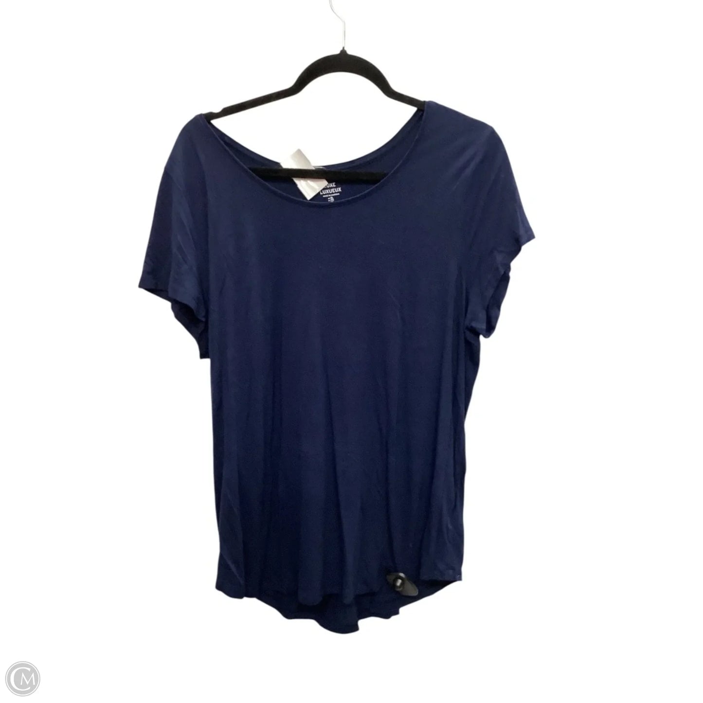 Top Short Sleeve Basic By Gap In Blue, Size: Xl