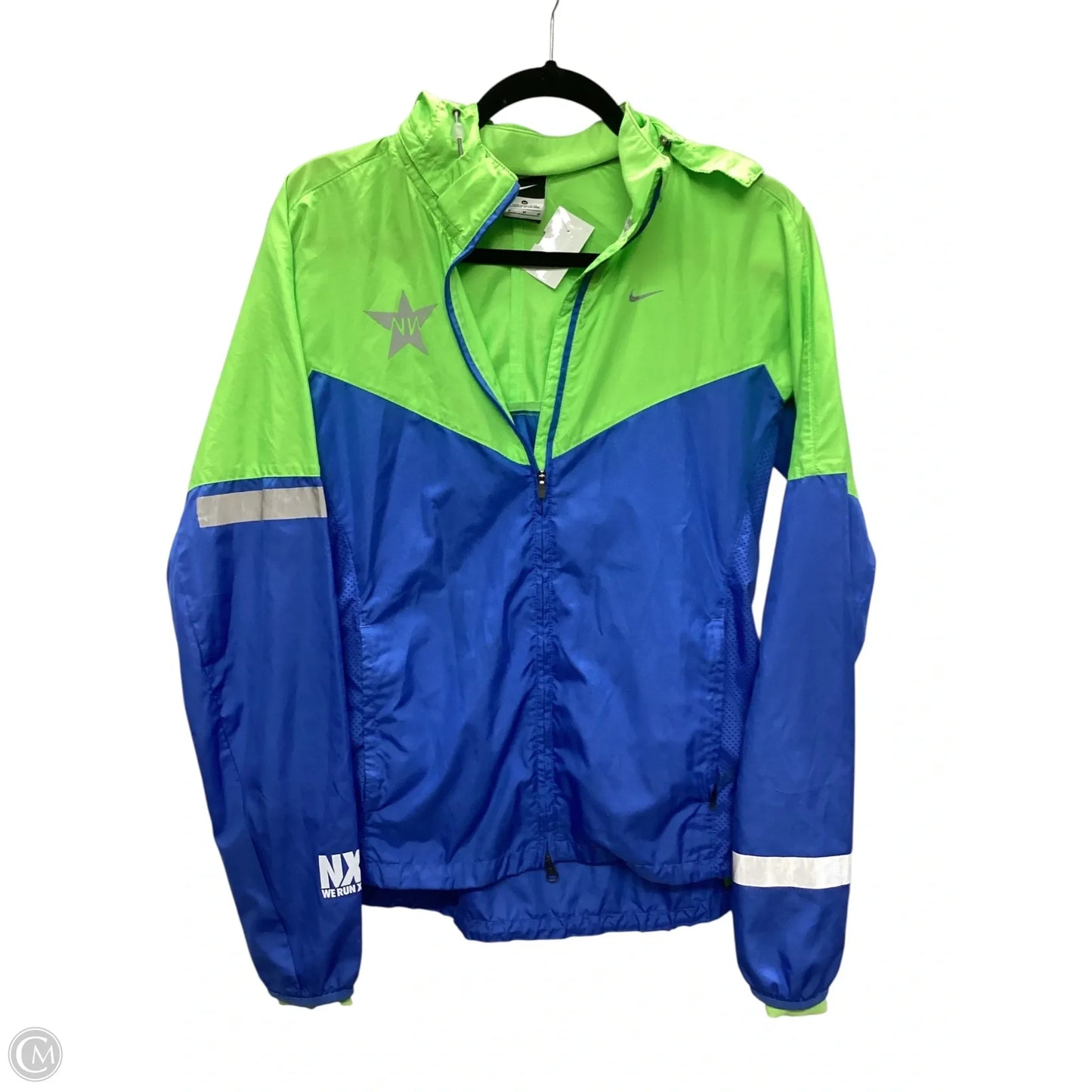 Jacket Windbreaker By Nike Apparel In Green, Size: M