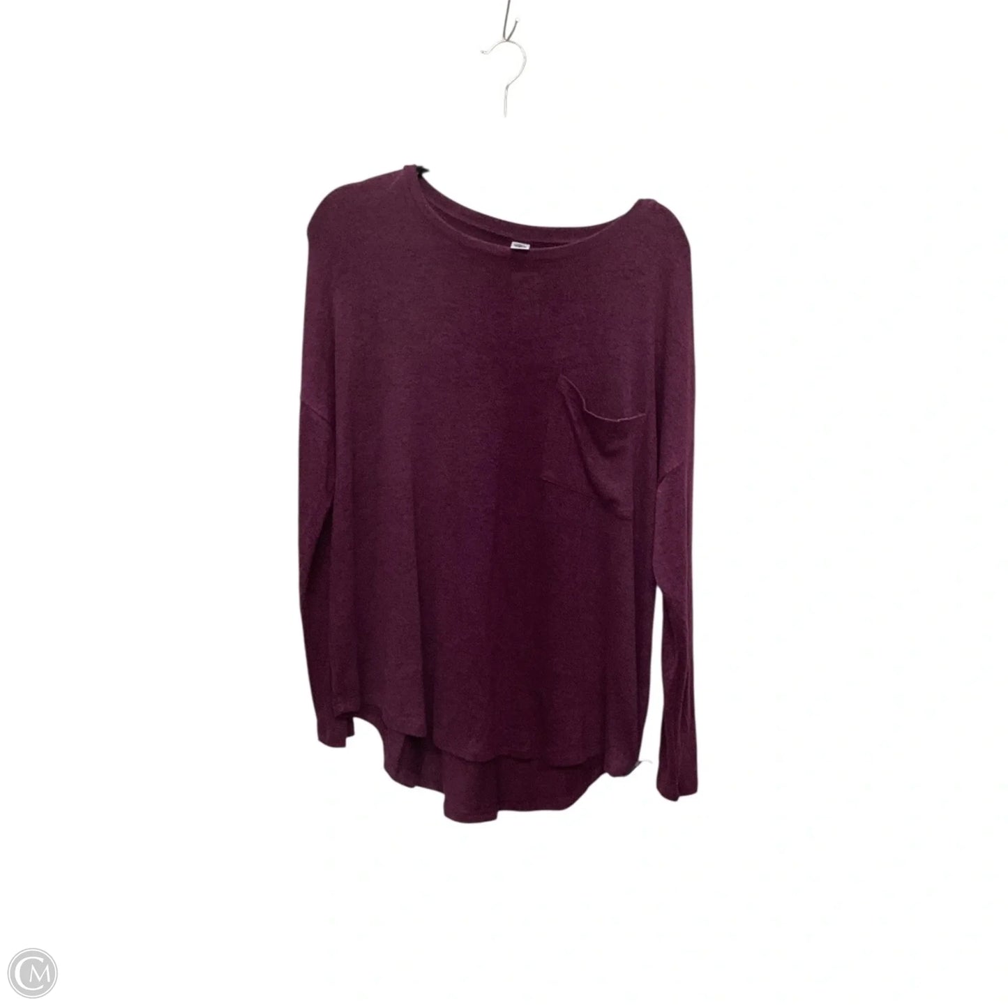 Top Long Sleeve Basic By Old Navy In Purple, Size: M