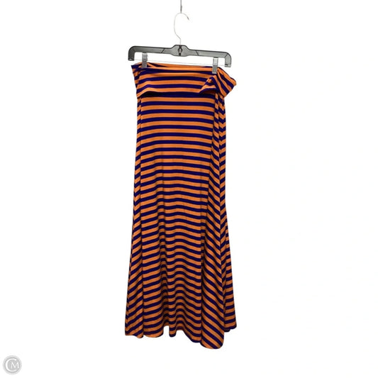 Skirt Maxi By Lularoe In Blue & Orange, Size: S