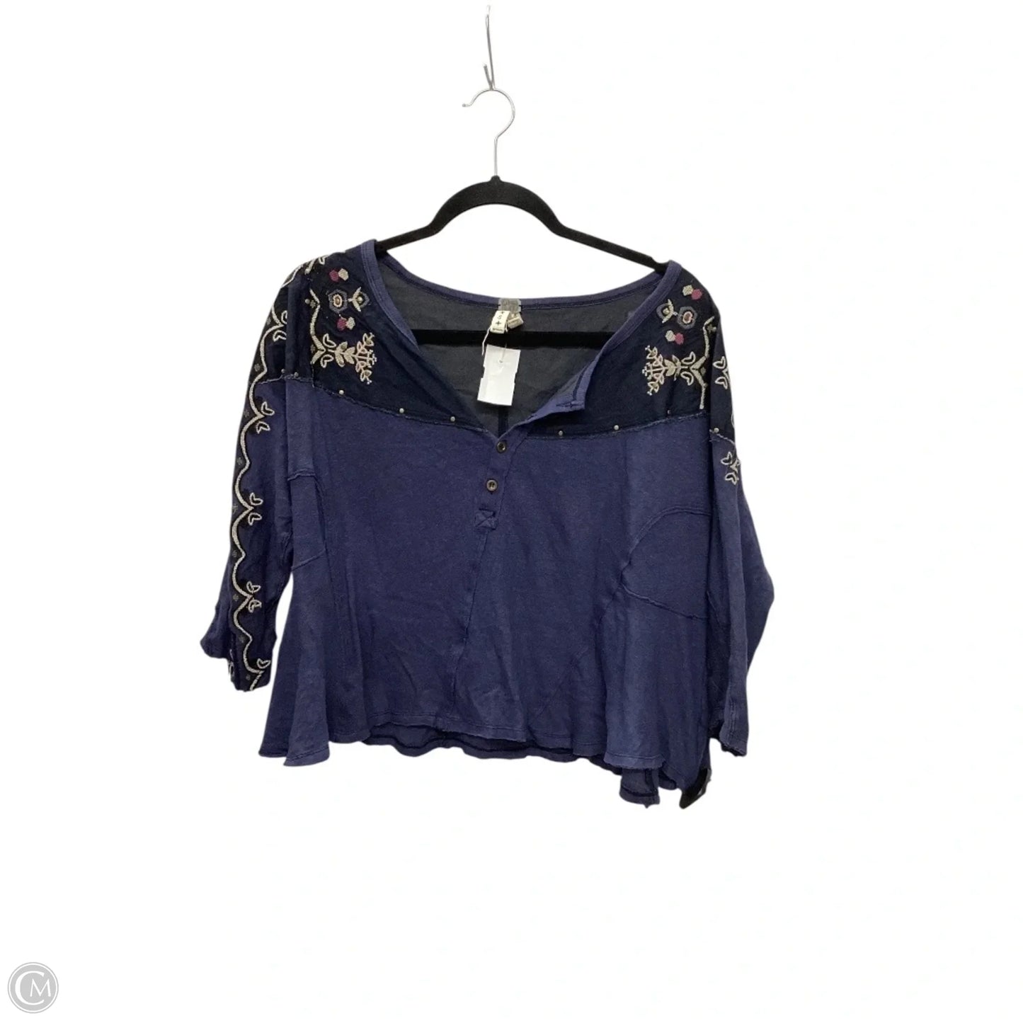 Top Long Sleeve By We The Free In Blue, Size: S