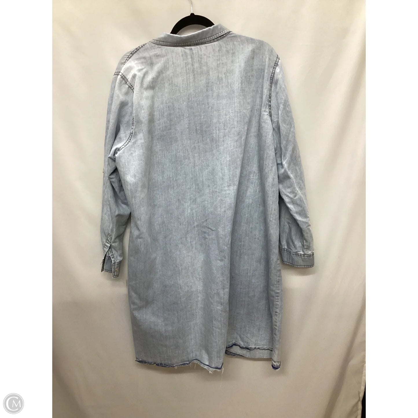 Dress Casual Midi By Clothes Mentor In Blue Denim, Size: 2x