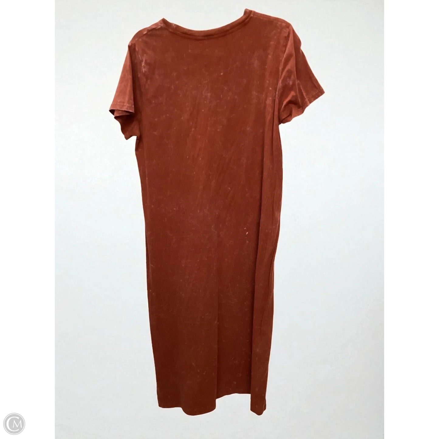Dress Casual Maxi By Time And Tru In Orange, Size: Xl